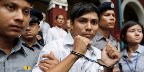 Bei einer Verurteilung drohen dem Journalisten Kyaw Soe Oo bis zu 14 Jahre Haft