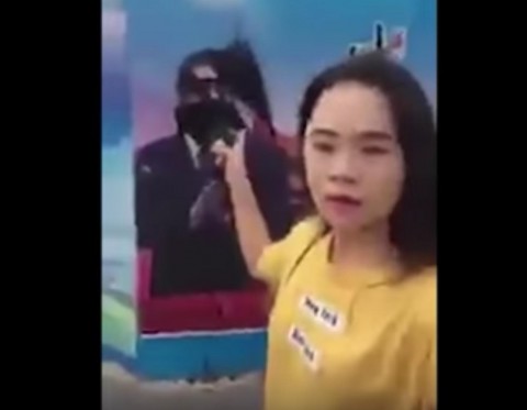 在上海向習近平海報潑墨的女人失蹤了