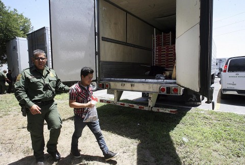 Smuggler nabbed with 60 illegal immigrants stuffed inside broccoli truck