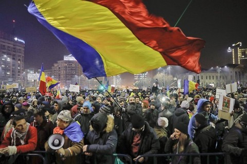 羅馬尼亞反貪污示威/ Новости N