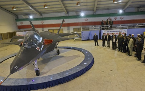 Die iranische Qaher-313 bei der Vorstellung im Februar 2013