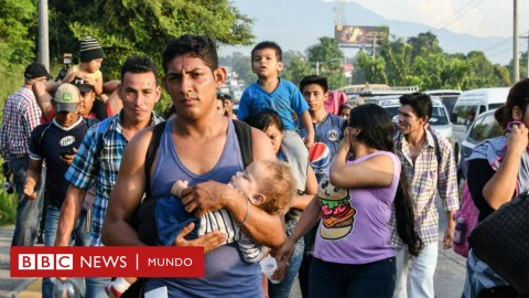 La caravana de migrantes partió de Honduras el pasado fin de semana.