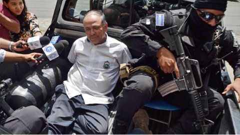 Exact moment of Juan Umana's capture in Salvador's Metapan.