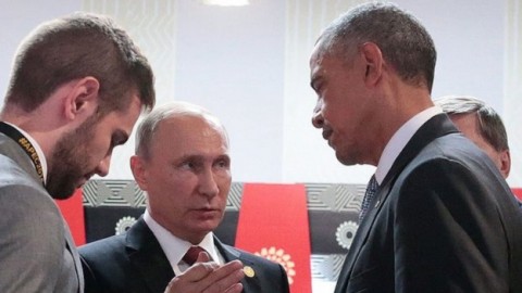 After 'pleasantries,' Obama presses Putin on Ukraine, Syria