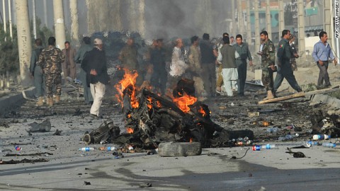 Afghan official: Suicide bomber kills 28 in Shiite mosque