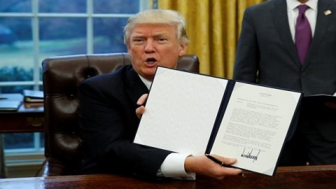 Trump pulls US out of TPP, raps Japan and China over trade