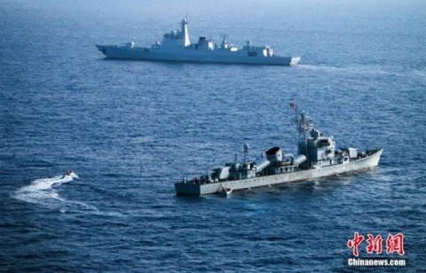 中國海軍將在南海進行防空演習 可能是要對抗美國航母在該海域航行