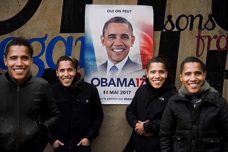 法國超過4萬人連署歐馬巴參選總統，疑似對當前的候選人不滿
